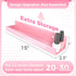 4 Pack 15 Inch Pink Acrylic Shelves, Kids Floating Bookshelf for Kids Room, Modern Nail Polish Rack Sunglasses