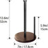 OBODING Wood Paper Towel Holder Countertop, Farmhouse Stand for Standard and Jumbo Size Paper Towels