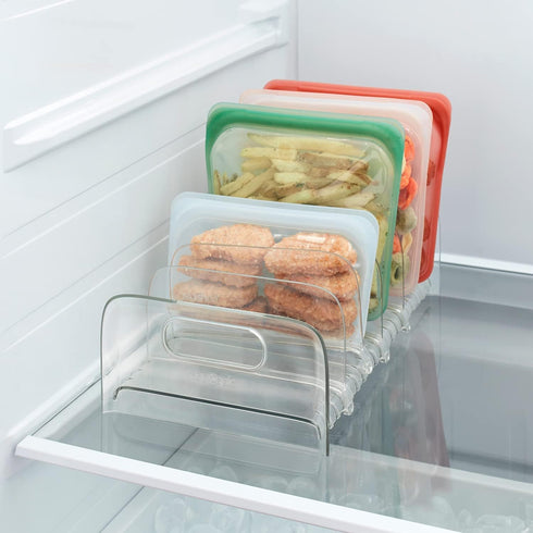 YouCopia FreezeUp Freezer Rack, 12" BPA-Free Fridge Organizer with Adjustable Dividers for Frozen Food Storage