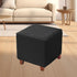 Ottoman Cover Square Jacquard Stretch Square Ottoman Slipcovers Thick Folding Storage Covers Square Footstool Protector