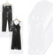 Framendino 20 Pack 23.63" X 60" Disposable Dry Cleaning Plastic Bags for Hanging Clothes