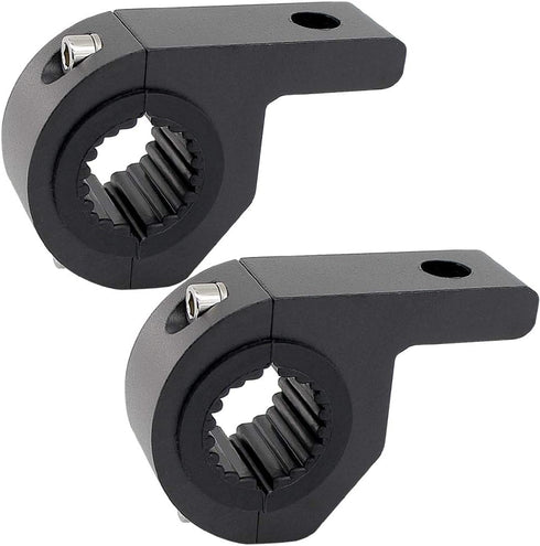Motorcycle Mounting Bracket 2Pcs, 0.75" 1" 1.25" Horizontal Bull Bar Mounting Bracket for Driving Fog Lights, Universal