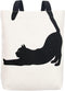 Miller & Max Canvas Tote Bag for Kids, 100% Cotton Cute Cat Print, Durable Design with Inner Pocket