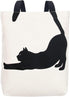 Miller & Max Canvas Tote Bag for Kids, 100% Cotton Cute Cat Print, Durable Design with Inner Pocket
