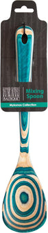 Baltique Mykonos Collection 12-1/2" Wooden Cooking Spoon, Safe for Nonstick Cookware