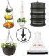 OBSTKUCHEN 6 Pack, Heavy Duty Ceiling & Wall Mount Hangers, Swag Style Drill-in Hooks for Hanging Plants, Chandeliers