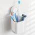 TAILI Suction Toothbrush Holder for Shower Wall - No Nail, No Glue, Strong Suction Cup, White