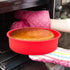 3 Pieces Silicone Cake Pans, Round Silicone Molds for Baking Quick Release Bakeware Pans, Non-Stick Reusable Cake Pan