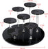 Eco Moda 7-Tier Acrylic Display Stand - Black Action Figure Stand - Multilevel Acrylic Risers for Display - Collection