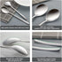 Set of 6 Korean Soup Spoons, Stainless Steel with Long Handles, 8 Inch Flatware for Home or Restaurant
