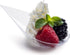 Zappy - 100 Clear 4 Inches Plastic Tear Drop Appetizer Spoon Clear Plastic Spoon Tasting Spoons Soup Spoons/Asian Spoon Dessert Dish Bowls Teardrop Plates Spoons