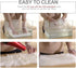 2 (1.6ft 1.6ft) Softlife Pink Faux Fur Sheepskin Chair Cover PCs Seat Cushion Pad Super Soft Area Rugs for Living