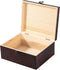 Vintage Wooden Storage Box with Hinged Lid, 9.4'' x 7.7'' x 4.3'' Large Keepsake Box for Crafts