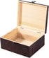 Vintage Wooden Storage Box with Hinged Lid, 9.4'' x 7.7'' x 4.3'' Large Keepsake Box for Crafts