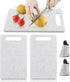 2 Pcs Small Kitchen Cutting Board Set, Mini Plastic Boards with Finger Guards, Dishwasher Safe for Food Prep