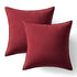 MIULEE Pack of 2 Christmas Burgundy Red Pillow Covers 22x22 Inch for Modern Farmhouse Home Decor
