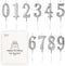 Beanlieve 10-Pieces Numeral Birthday Candles - Cake Numeral Candles Number 0-9 Glitter Cake Topper Decoration