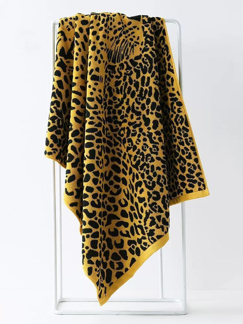 KINGSHORE 3 Set 1 1 1 100% Piece Premium Bath Towel (Leopard), Bath Towel Hand Towel Washcloth, Quick-Drying