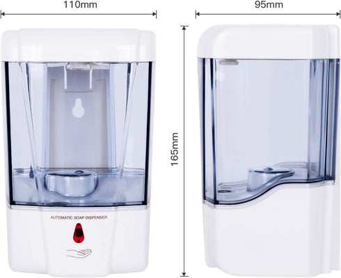 Commercial 600ml/20oz interhasa! Soap Dispenser, Touchless Hand Sanitizer Dispenser Wall Mount Automatic Kitchen Soap