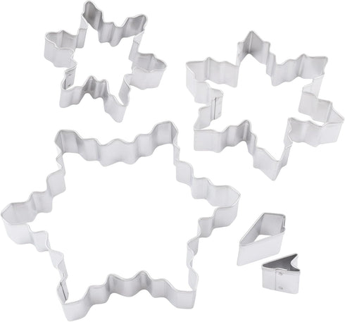 R&M International Snowflake Cookie Cutters, Assorted Designs, 5-Piece Set