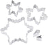 R&M International Snowflake Cookie Cutters, Assorted Designs, 5-Piece Set