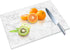 Tempered Glass Cutting Board, 10"x14" for Kitchen, Dishwasher Safe with Rubber Feet, Scratch, Heat, Shatterproof, Marble