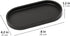 Matte Black Round Soap Dispenser Tray, 8” Organizer Plate for Bathrooms and Kitchens, Holds 2 Dispensers