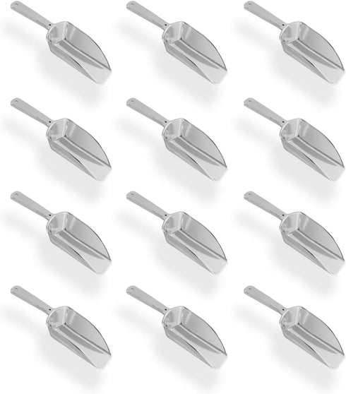 Super Z Outlet 5.5" Mini Acrylic Plastic Kitchen Scoops for Weddings, Candy Dessert Buffet, Ice Cream, Protein Powders