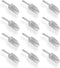 Super Z Outlet 5.5" Mini Acrylic Plastic Kitchen Scoops for Weddings, Candy Dessert Buffet, Ice Cream, Protein Powders