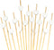 BambooMN 7.1" Decorative White Heart Bamboo Cocktail Picks, 100 Pieces for Events, Holidays, Parties