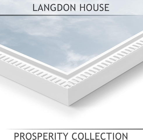 Langdon House 5x7 Picture Frames (White, 12 Pack), Contemporary Frame Set for Wall Mount or Table Top, Prosperity