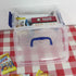 Ggbin 4 Pack 6 Quart Latching Storage Box - Small Lidded Storage Container Bin with Handle, Clear