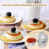 Pudding Cups Molds, Individual Popover Pan, 8 Pieces Aluminium Baking Maker (3.74 x 2 x 2.87 Inch)