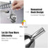 Stainless Steel Funnels, 3 Pack - Small Metal Funnels with Handles for Kitchen Transfer of Liquid, Oils, Spices, 2.9 &