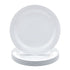 Amazon Basics Melamine (Plastic) Plate, 6 Piece Set, 10.5 in, White (Previously AmazonCommercial)