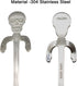 Maydahui 6PCS Skull Spoons, 5 Inch 18/10 Stainless Steel Teaspoons for Halloween Party