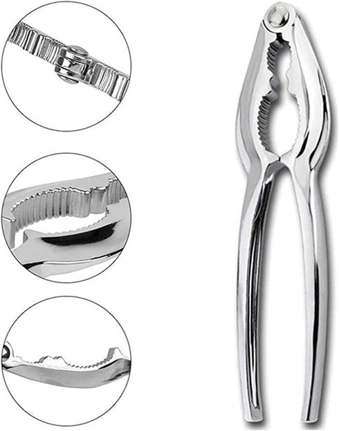 YWHWLX 19-Piece Set Stainless Steel Crab & Lobster Tool - Professional Shellfish Crackers with Mallets, Forks, Scissors