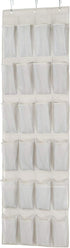 Amazon Basics 24 Medium Mesh Pocket Over-the-Door Hanging Shoe Organizer, Space Saving