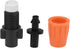 Zerone 50 Pcs Misting Nozzles for Drip Irrigation, Adjustable Atomizer Sprinkler Head Kits