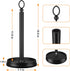 Paper towel holder (heavy weighted base) Steel Paper towel holder countertop,Paper towel holder stand for Kitchen Countertops, Bars & Dining Tables,Fits Standard & Jumbo Rolls,Matte Black by Kasunto