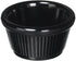 Winco Fluted Ramekins, 2-Ounce, Black