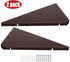 evron Corner Mounting Shelf Set of 2 – Easy to Install Floating Wall Shelves with Durable Waterproof ABS Plastic