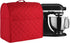 Stand Mixer Cover for Kitchenaid Mixer, Fits All Tilt Head & Bowl Lift Models with 3 Organizer Bags (Red)