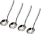4-Piece Small Stainless Steel Gravy Soup Spoon Set, Perfect for Serving