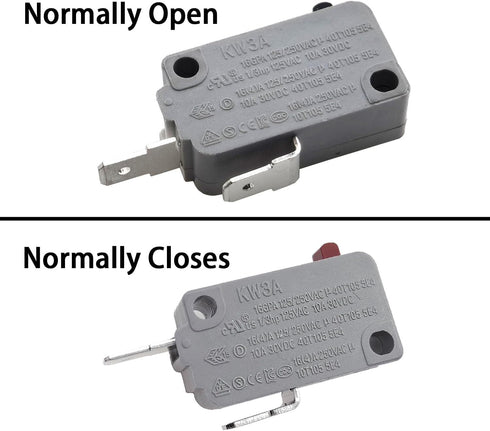 KW3A Microwave Oven Door Switch, 16A 125/250V, Door Interloc (2 Normally Open, 1 Normally Closes)
