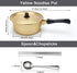 AHIER Korean Ramen Cooking Pot with Lid, Spoon, and Chopsticks, Fast Heating Noodle Pot for Kitchen Cookware (Single