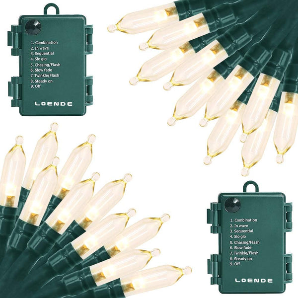 Christmas Lights, Battery Operated String Lights 18ft 50 LED, 8 Modes with Timer for Indoor Outdoor Decor