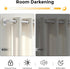 2 Pack 28 48 Inch, 1" Silver Wrap Around Curtain Rod, Heavy Duty Blackout Curtain Rods for Windows to Adjustable Room