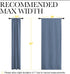 34" 45" 2 NICETOWN Kitchen Curtains, Short Blackout Curtains & Drapes, Thermal Insulated Blackout Curtain Panels