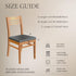 SearchI Stretch Dining Chair Seat Covers Set of 2, Soft Removable Washable Protector for Dining Chairs, Brown